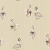 Retro Goose -Yellow stripe- Wallpaper