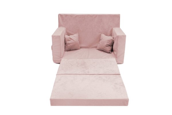 Opvouwbare kinder sofa-poeder roze - Afbeelding 3