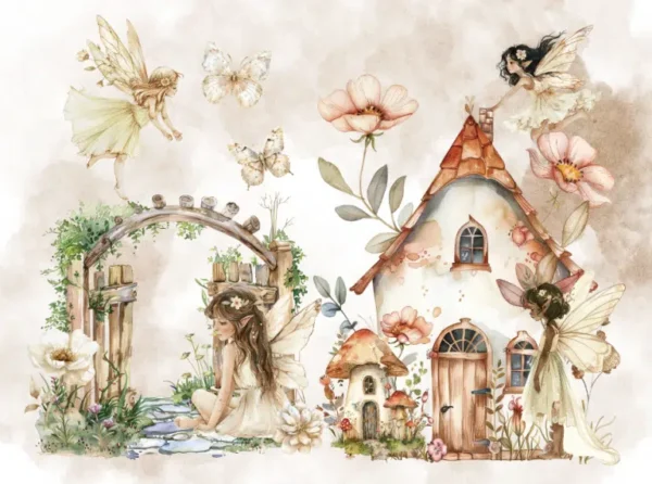 Fairy Forest House  Behang - Afbeelding 2