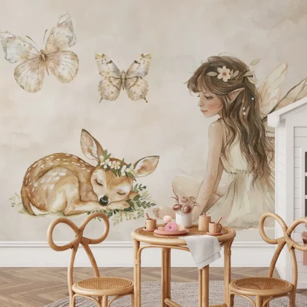 Fairy Deer House  Behang