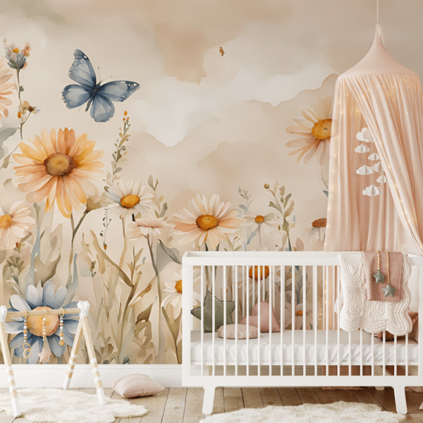 Summer Flowers Behang