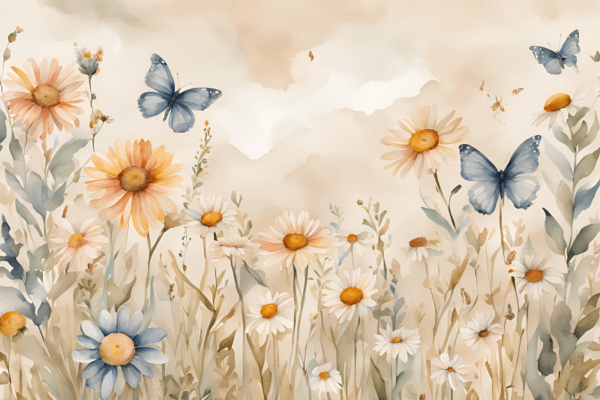 Summer Flowers Behang - Afbeelding 2